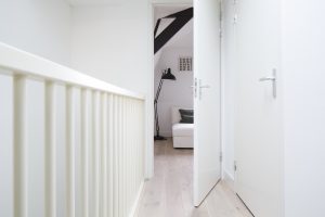 modern white apartment in amsterdam