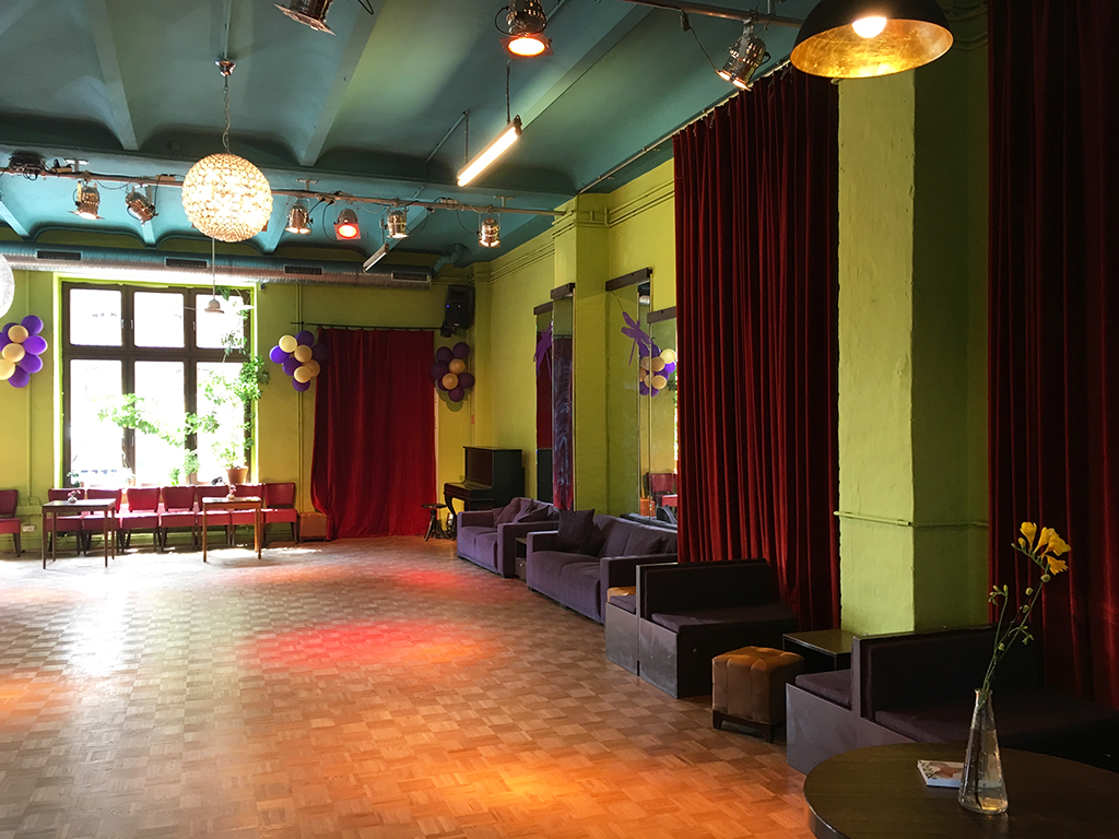 Wand- und Deckengestaltung,Tangoschule, Oranienstraße in Kreuzberg, 2017