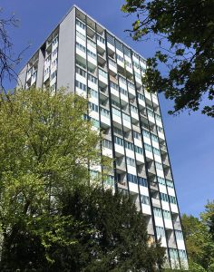 Fassadenarbeiten, Bartningallee in Tiergarten, 2014