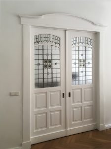 Lackarbeiten Türen, Defreggerstr. in Treptow, 2017